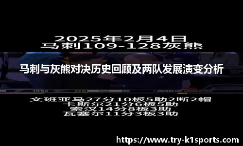 马刺与灰熊对决历史回顾及两队发展演变分析